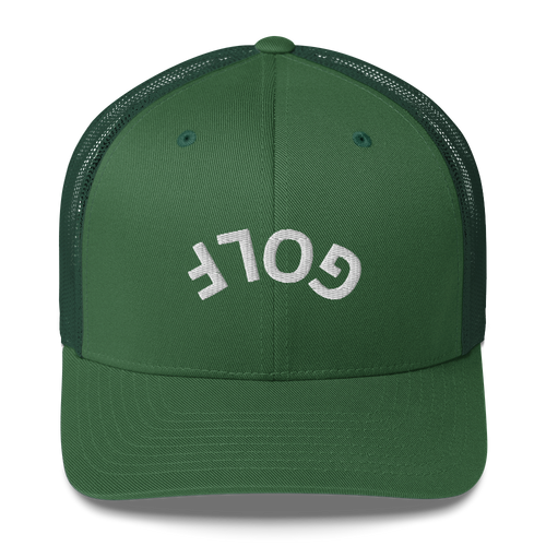 Upside Down Golf Arch Trucker Cap LXIX GOLF CLUB