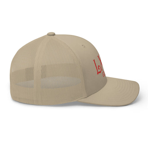 LXIX GOLF CLUB LXIX GOLF CLUB Curve Logo Trucker Cap - Red Logo