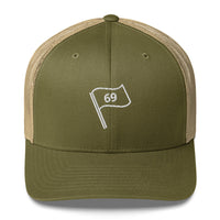 LXIX GOLF CLUB LXIX GOLF CLUB 69 Flag Trucker Cap