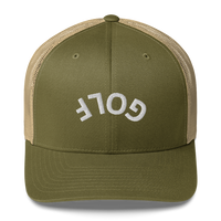 Upside Down Golf Arch Trucker Cap LXIX GOLF CLUB