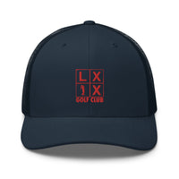 LXIX GOLF CLUB LXIX GOLF CLUB Four Box Logo Trucker Cap - Red Logo