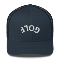 Upside Down Golf Arch Trucker Cap LXIX GOLF CLUB