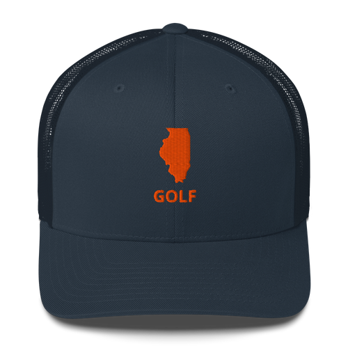 Illinois Golf Trucker Cap
