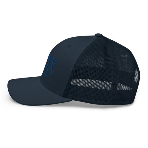 LXIX GOLF CLUB LXIX GOLF CLUB Curve Logo Trucker Cap - Blue Logo