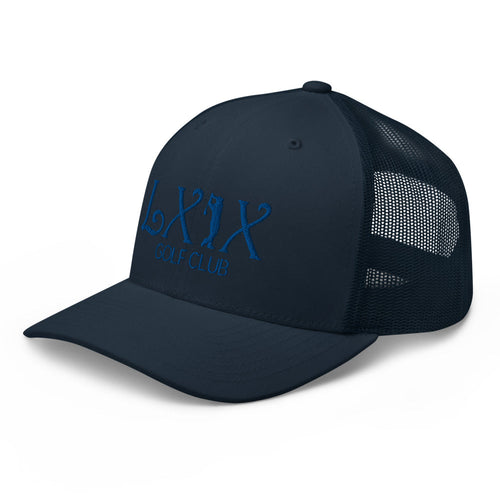 LXIX GOLF CLUB LXIX GOLF CLUB Curve Logo Trucker Cap - Blue Logo