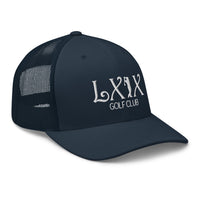 LXIX GOLF CLUB LXIX GOLF CLUB Curve Logo Trucker Cap - White Logo
