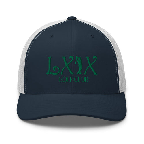 LXIX GOLF CLUB LXIX GOLF CLUB Curve Logo Trucker Cap - Green Logo