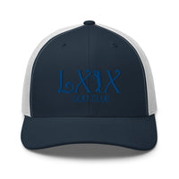 LXIX GOLF CLUB LXIX GOLF CLUB Curve Logo Trucker Cap - Blue Logo