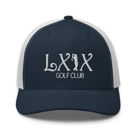 LXIX GOLF CLUB LXIX GOLF CLUB Curve Logo Trucker Cap - White Logo