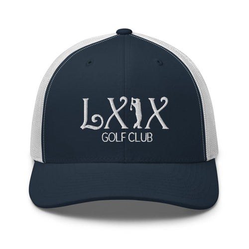 LXIX GOLF CLUB LXIX GOLF CLUB Curve Logo Trucker Cap - White Logo