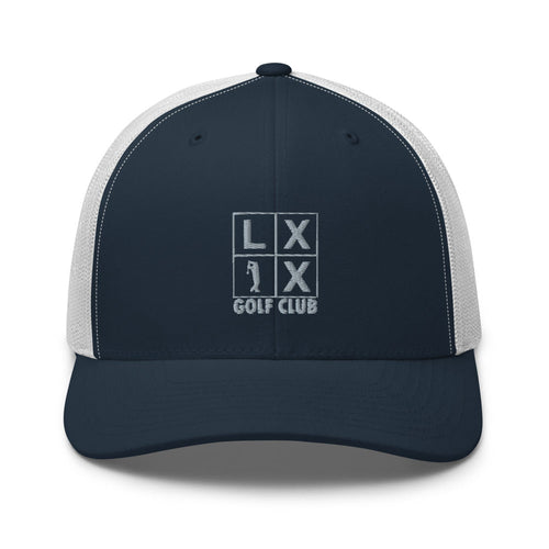 LXIX GOLF CLUB LXIX GOLF CLUB Four Box Logo Trucker Cap - Gray Logo