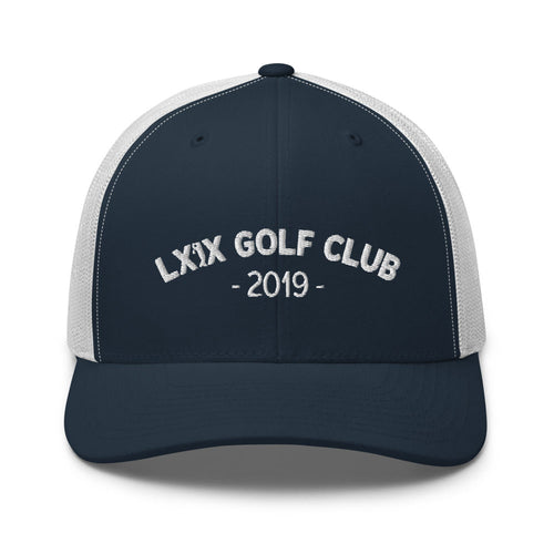 LXIX GOLF CLUB LXIX GOLF CLUB Arch Logo Trucker Cap - White Logo
