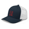 LXIX GOLF CLUB LXIX GOLF CLUB Four Box Logo Trucker Cap - Red Logo