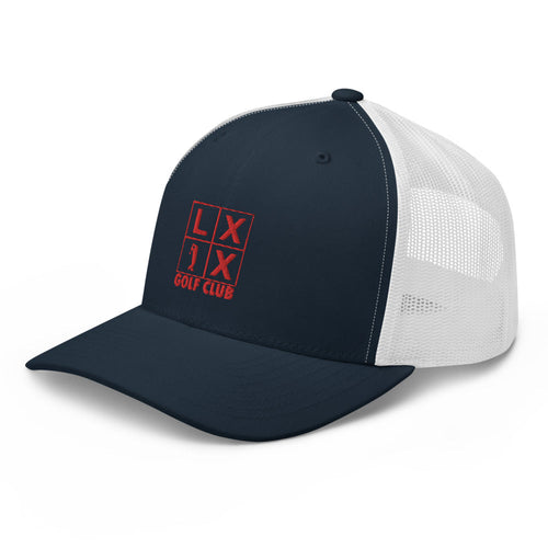 LXIX GOLF CLUB LXIX GOLF CLUB Four Box Logo Trucker Cap - Red Logo