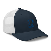 LXIX GOLF CLUB LXIX GOLF CLUB Four Box Logo Trucker Cap - Blue Logo