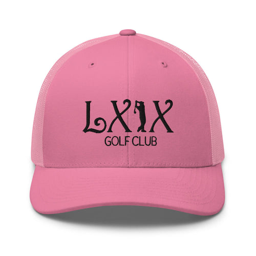 LXIX GOLF CLUB LXIX GOLF CLUB Curve Logo Trucker Cap - Black Logo