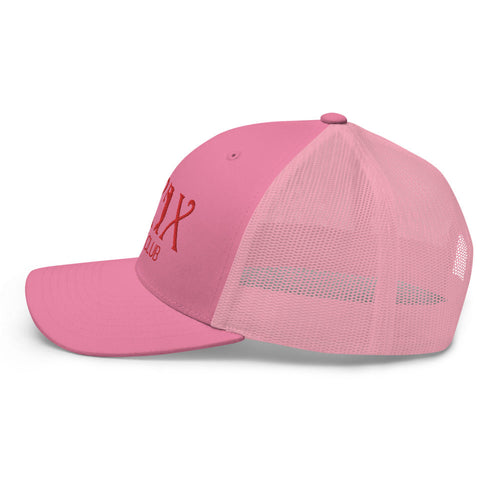 LXIX GOLF CLUB LXIX GOLF CLUB Curve Logo Trucker Cap - Red Logo