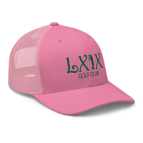 LXIX GOLF CLUB LXIX GOLF CLUB Curve Logo Trucker Cap - Green Logo