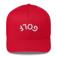 Upside Down Golf Arch Trucker Cap LXIX GOLF CLUB