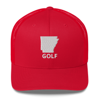Arkansas Golf Trucker Cap