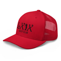 LXIX GOLF CLUB LXIX GOLF CLUB Curve Logo Trucker Cap - Black Logo