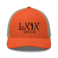 LXIX GOLF CLUB LXIX GOLF CLUB Curve Logo Trucker Cap - Black Logo