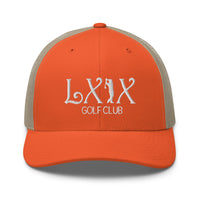 LXIX GOLF CLUB LXIX GOLF CLUB Curve Logo Trucker Cap - White Logo