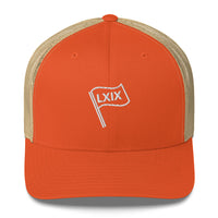LXIX GOLF CLUB LXIX GOLF CLUB LXIX Flag Trucker Cap