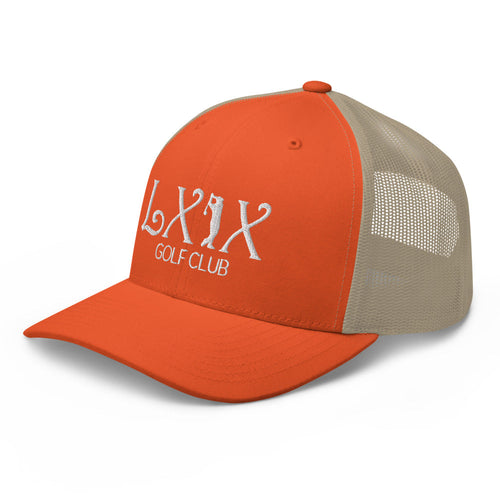 LXIX GOLF CLUB LXIX GOLF CLUB Curve Logo Trucker Cap - White Logo