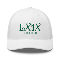 LXIX GOLF CLUB LXIX GOLF CLUB Curve Logo Trucker Cap - Green Logo