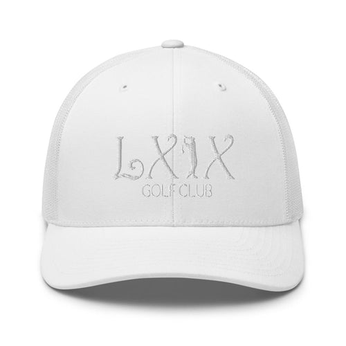 LXIX GOLF CLUB LXIX GOLF CLUB Curve Logo Trucker Cap - White Logo