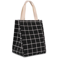 Reusable Lunch Bag Insulated Lunch Box Canvas Fabric with Aluminum Foil