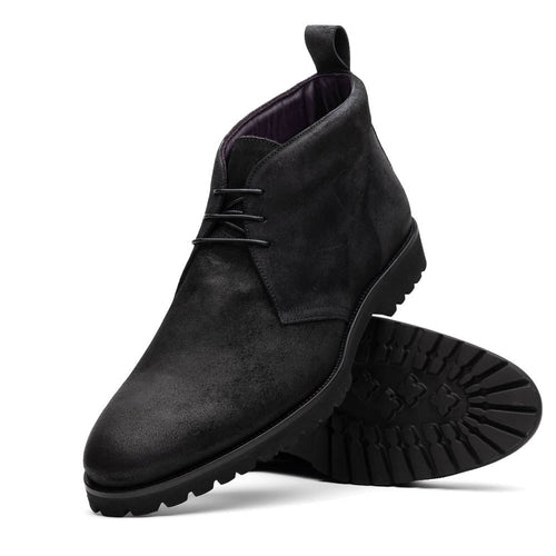 Zelli Italia Zelli Italia 46-602-BLK REZZA Suede Calfskin Chukka Boot Black