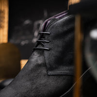 Zelli Italia Zelli Italia 46-602-BLK REZZA Suede Calfskin Chukka Boot Black