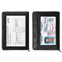 RFID-Blocking Slim Faux Leather Wallet