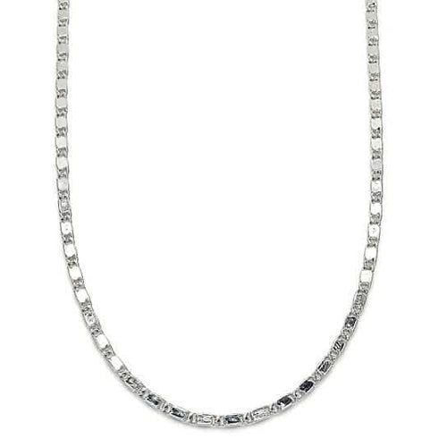 Rhodium Filled High Polish Finish Basic Necklace