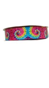 Tie Dye Swirl Nylon Dog Collar