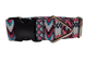 1.5" Wide Pink Tribal Nylon Dog Collar