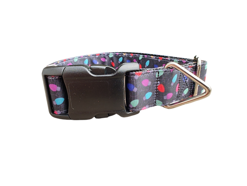 Christmas Lights Nylon Dog Collar