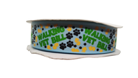 Walking Vet Bill Blue Nylon Dog Collar