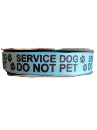 Service Dog Do Not Pet Nylon Dog Collar