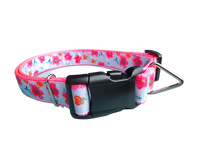 Bright Flowers Nylon Dog Collar