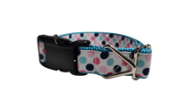 Polka Dots Pattern Nylon Dog Collar
