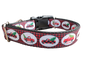 Christmas Red Truck Nylon Dog Collar