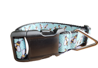 Blue Bees Black Nylon Dog Collar MD, LG, XL, Leash