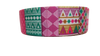1.5" Wide Busy Body Tribal Patterns Nylon Dog Collar