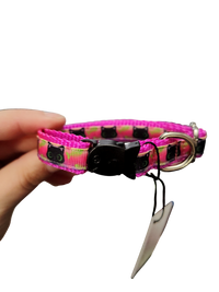 1/2" Black Cat Nylon Dog / Cat Collar