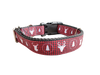 Deer Heads and Trees Nylon Dog Collar