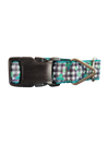 Gingham Clover Nylon Dog Collar