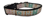 White and Gold Tribal Nylon Dog Collar
